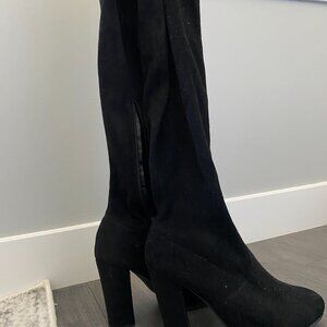 Black Thigh High Boots | Size: 9 | Rounded Toe